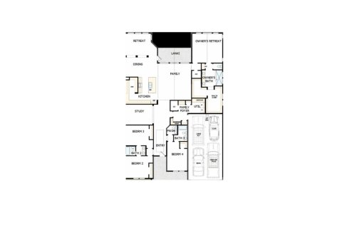 House floor plan «House», 4 bedrooms in Oak Grove at Silverleaf 70’