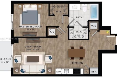 Apartment in Miami, Florida 1 bedroom, 70.79 sq.m. № 2035497 - photo 3
