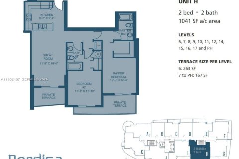 Condominio en alquiler en Miami, Florida, 2 dormitorios, 96.71 m2 № 2008563 - foto 11