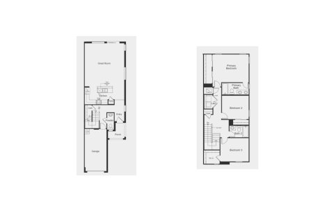 Townhouse floor plan «Plan 1685», 3 rooms in Bellaviva Townhomes at Westside