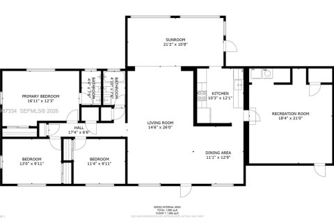 Casa en venta en Plantation, Florida, 3 dormitorios, 151.15 m2 № 2047821 - foto 4