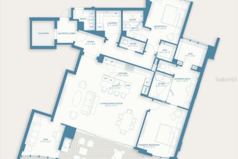 Купить кондоминиум в Сарасота, Флорида 9 комнат, 211.07м2, № 2150143 - фото 9