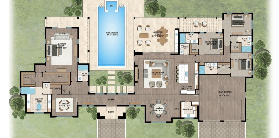 Casa en Wellington, Florida 5 dormitorios, 393.07 m2 № 336106