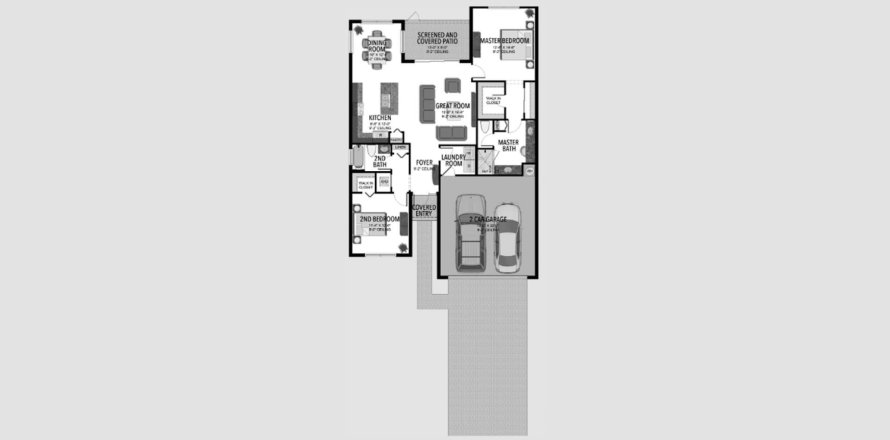 Touwnhouse à VALENCIA WALK AT RIVERLAND à Port St. Lucie, Floride 2 chambres, 177 m2 № 66094