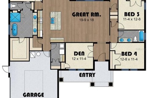 Villa ou maison à vendre à Astatula, Floride: 4 chambres, 228.08 m2 № 2213707 - photo 3