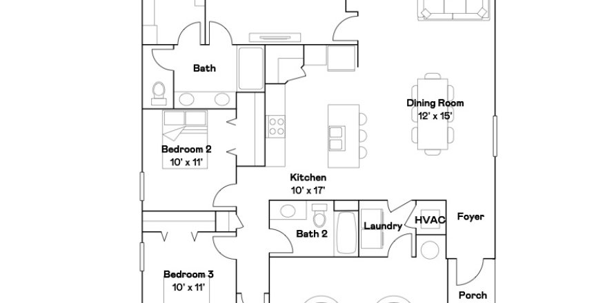 House in Parrish, Florida 4 bedrooms, 168.8 sq.m. № 1866682