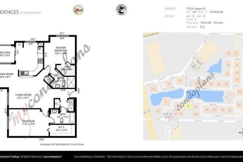 Condominio en alquiler en Palm Beach Gardens, Florida, 2 dormitorios, 124.95 m2 № 1171221 - foto 1