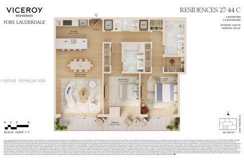 Купить кондоминиум в Форт-Лодердейл, Флорида 2 спальни, № 1993362 - фото 16