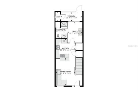 Купить кондоминиум в Гейнсвилл, Флорида 10 комнат, 100.24м2, № 1634055 - фото 2