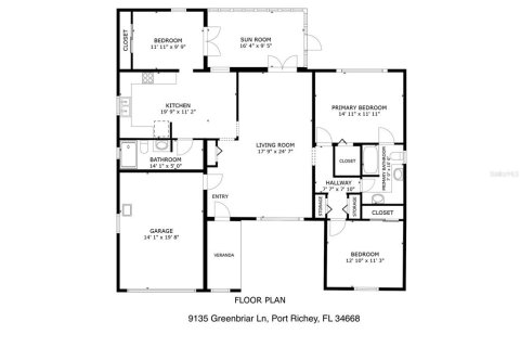 House in Port Richey, Florida 3 bedrooms, 133.97 sq.m. № 2289535 - photo 13