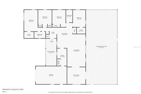 House in Spring Hill, Florida 4 bedrooms, 179.21 sq.m. № 1910333 - photo 7