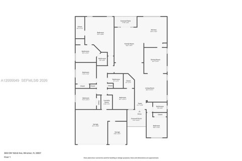 Купить виллу или дом в Мирамар, Флорида 5 спален, 248.05м2, № 2065762 - фото 18