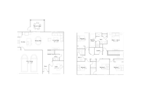 Планировка виллы или дома «Saddle Oaks - Saddle Oaks 50s» 5 спален в ЖК Saddle Oaks - Saddle Oaks 50s