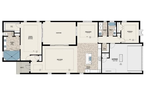 House floor plan «House», 2 bedrooms in Aqua by Medallion Home