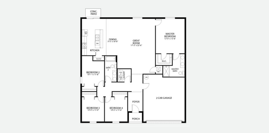 House in SPRING HILL in Spring Hill, Florida 4 bedrooms, 173 sq.m. № 208181