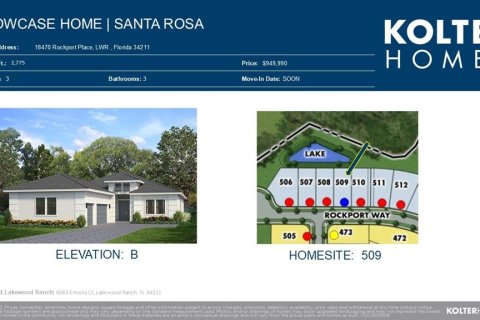 Casa en venta en Lakewood Ranch, Florida, 3 dormitorios, 257.8 m2 № 1913167 - foto 3