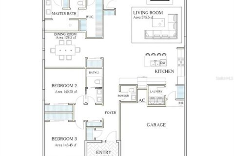 House in Palm Bay, Florida 3 bedrooms, 204.38 sq.m. № 2231493 - photo 2