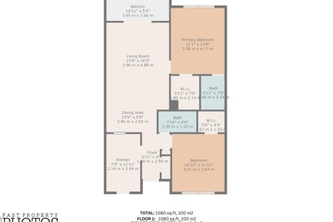 Copropriété à vendre à Pompano Beach, Floride: 2 chambres, 100.33 m2 № 1177358 - photo 1