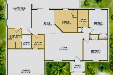 Купить виллу или дом в Окала, Флорида 3 комнаты, 135.36м2, № 2302158 - фото 11