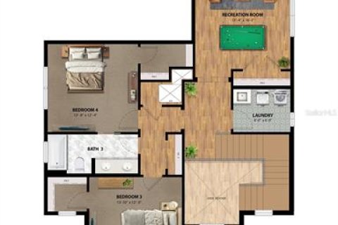 Casa en venta en Orlando, Florida, 4 dormitorios, 277.22 m2 № 1901100 - foto 4