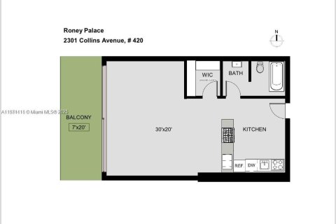 Appartement à louer à Miami Beach, Floride: 55.74 m2 № 1920080 - photo 7