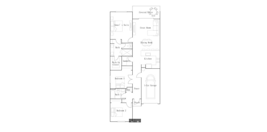 Таунхаус в Delray Trails - The Villas в Делрей-Бич, Флорида 3 комнаты, 121м2 № 647620