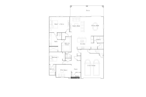Property floor plan «House», 2 bedrooms in Mirada Active Adult