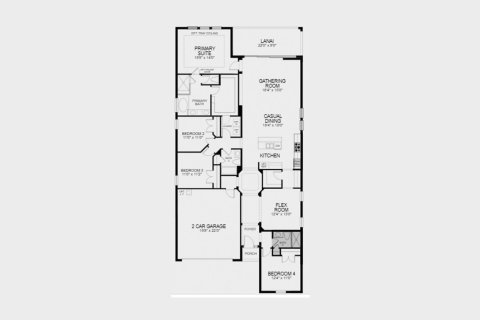 Townhouse floor plan «223SQM ANTIGUA», 4 bedrooms in THE CANYONS AT HIGHLAND RANCH
