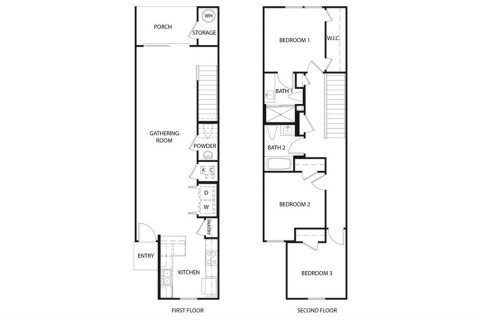 Touwnhouse à vendre à Saint Augustine, Floride: 3 chambres, 121.52 m2 № 2208147 - photo 4