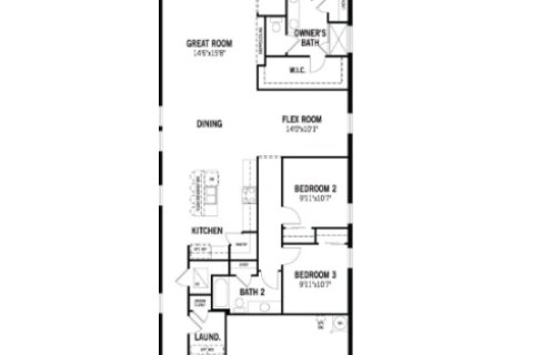Планировка виллы или дома «House» 3 спальни в ЖК WELLEN PARK