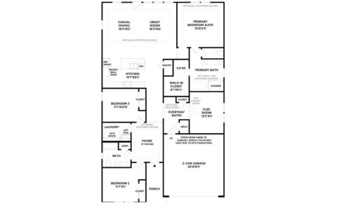 House floor plan «House», 3 bedrooms in Seabrook Village by Toll Brothers