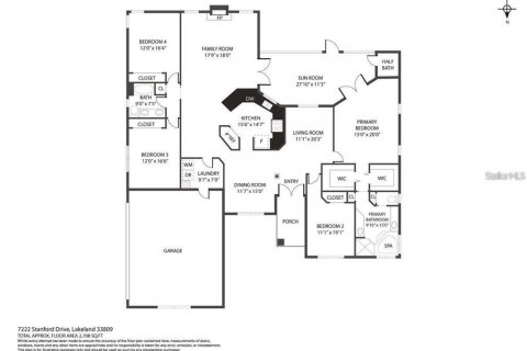 House in Lakeland, Florida 4 bedrooms, 230.86 sq.m. № 1900586 - photo 2