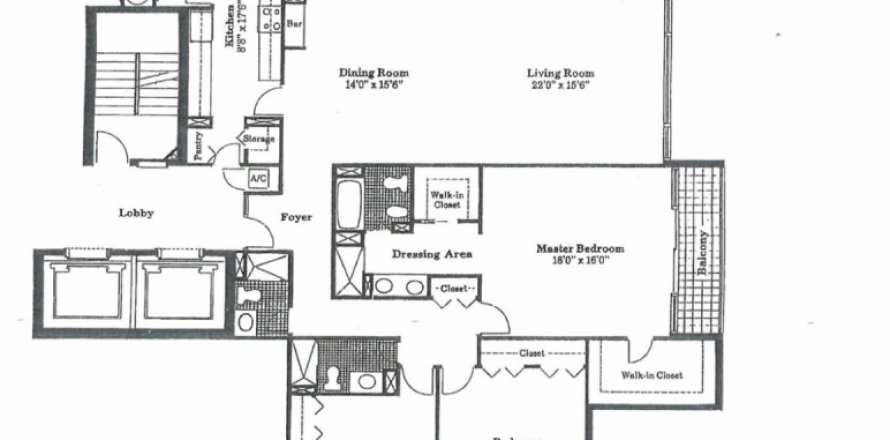 Condo à West Palm Beach, Floride, 3 chambres  № 1128959