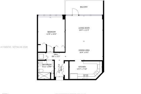 Copropriété à vendre à Miami, Floride: 1 chambre, 73.11 m2 № 2007356 - photo 23