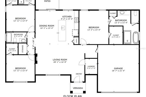 House in Sebring, Florida 3 bedrooms, 167.5 sq.m. № 2419611 - photo 4