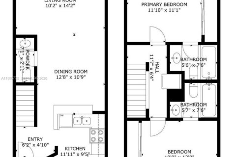 Снять в аренду таунхаус в Санрайз, Флорида 2 спальни, 83.43м2, № 2055573 - фото 21