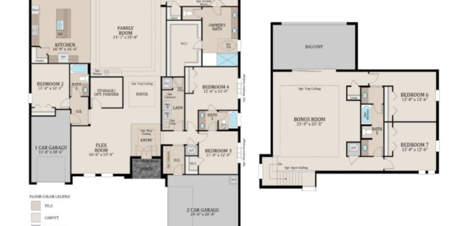House in Robins Cove at Epperson by Biscayne Homes in Wesley Chapel, Florida 6 rooms, 430 sq.m. № 373529