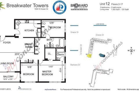 Condo in Fort Lauderdale, Florida, 3 bedrooms № 2082000 - photo 19