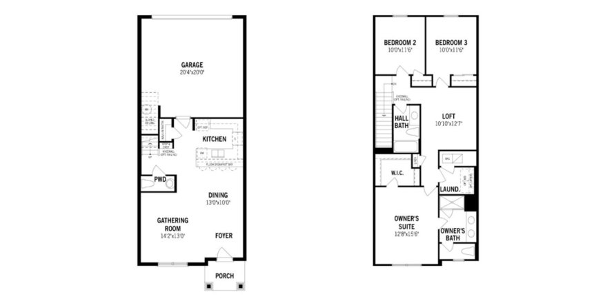Дом в MERIDIAN PARKS в Орландо, Флорида 3 спальни, 155м2 № 32275