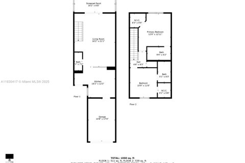 Снять в аренду таунхаус в Уэстон, Флорида 2 спальни, 105.07м2, № 1806066 - фото 30