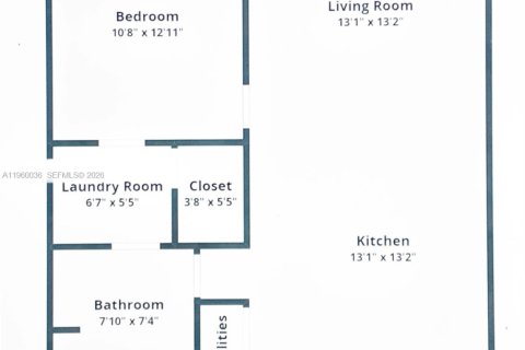 Снять в аренду кондоминиум в Майами-Бич, Флорида 1 спальня, 60.85м2, № 2020286 - фото 16