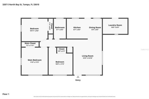Villa ou maison à louer à Tampa, Floride: 3 chambres, 87.79 m2 № 2388684 - photo 16