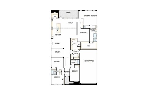 House floor plan «House», 4 bedrooms in Hamlin Landing