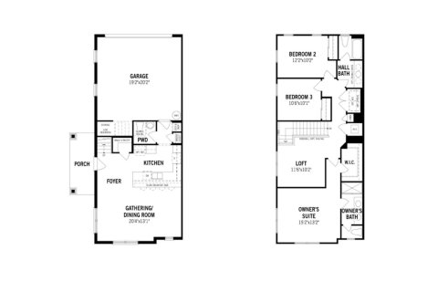 House floor plan «154SQM», 3 bedrooms in MERIDIAN PARKS