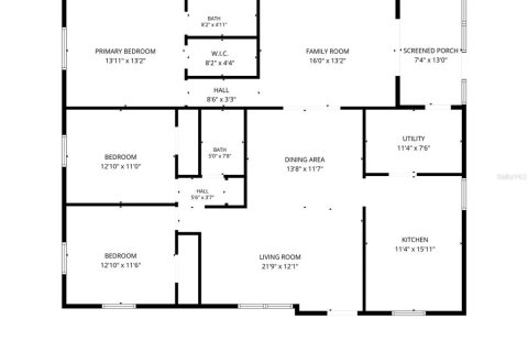 Купить виллу или дом в Эджуотер, Флорида 7 комнат, 157.93м2, № 2201493 - фото 24