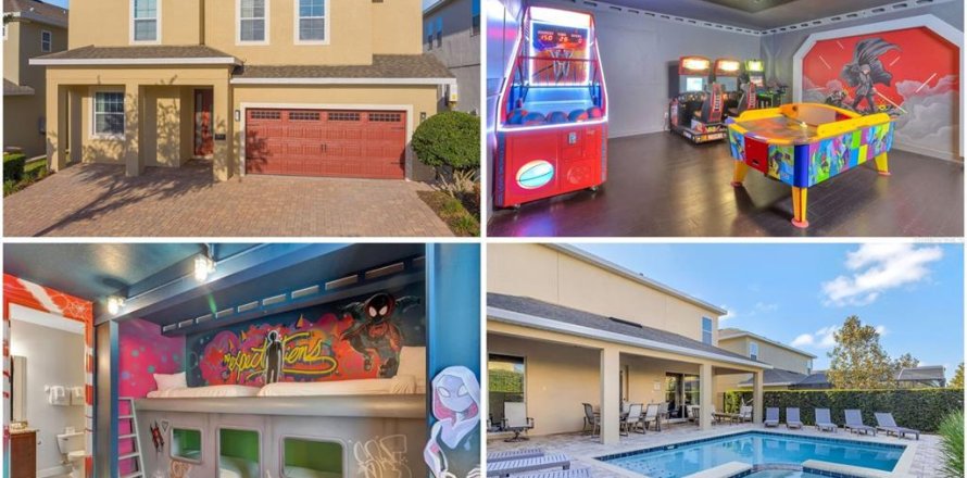 House in Kissimmee, Florida 11 bedrooms, 437.29 sq.m. № 2308086