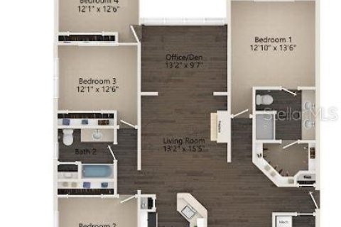 Copropriété à louer à Orlando, Floride: 4 chambres, 149.57 m2 № 2156185 - photo 24