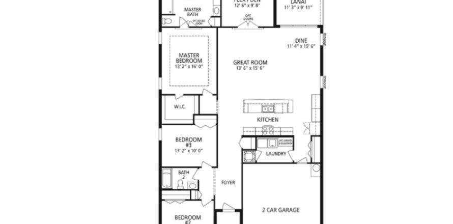 Дом в Royal Highlands by Maronda Homes в Спринг-Хилл, Флорида 3 комнаты, 185м2 № 411667