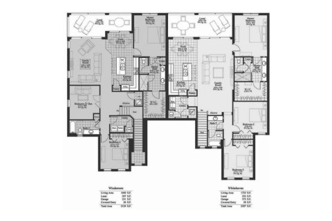 Townhouse floor plan «160SQM WHITEHAVEN», 3 bedrooms in SEYCHELLES
