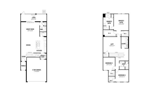 Townhouse floor plan «208SQM», 3 bedrooms in VOLANTI